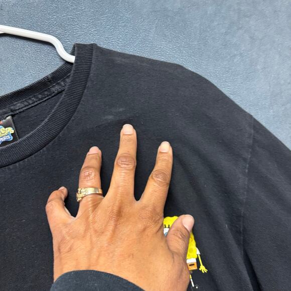 Santa Cruz Sponge Bob Shirt Nickelodeon Double Sided Skater Grunge Patrick Star - Picture 8 of 10